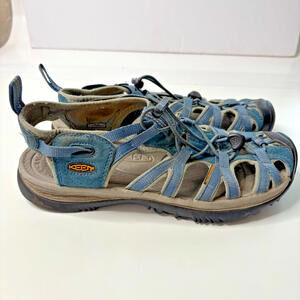 KEEN Blue Water Sandals River Shoes Womens 9.5‎ FAIR CONDITION Hiking Outdoor
